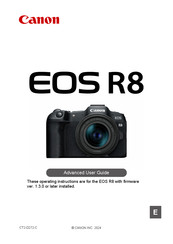 Canon EOS R8 Advanced User's Manual