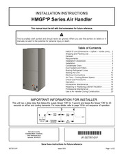 COMFORT-AIRE HMG24F1P Installation Instructions Manual