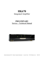 Harman HK670 Service – Technical Manual