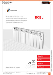 Haverland RCBL Instruction & Installation Manual