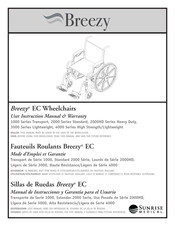 Breezy 1000 Transport Series User Instruction Manual & Warranty