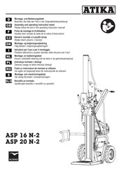 ATIKA ASP 20 N-2 Assembly And Operating  Instruction Sheet Manual