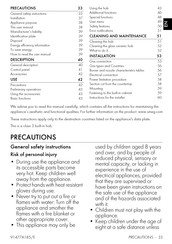 Smeg PM6643R Manual