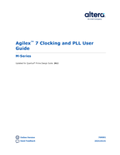 Intel altera Agilex 7 FPGA M-Series Instruction Manual