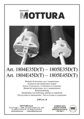 Mottura 1804E45D Instruction And Maintenance Manual
