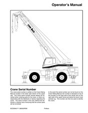Link-Belt RTC-8035 Operator's Manual