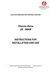 Flexiheat Thermo Extra 96 kW Instructions For Installation And Use Manual