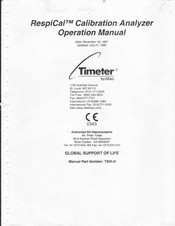 Allied Timeter RespiCal Operation Manual