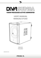 PROEL DIVASUB18A User Manual
