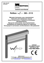 Mottura Rollbox Wpro 385 Instruction And Maintenance Manual