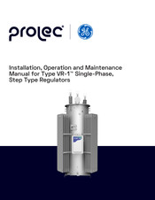 GE VR-1 Installation, Operation And Maintenance Manual