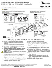 Assa Abloy NORTON RIXSON 5700 Series Operator's Manual