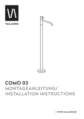 Vallone COMO 03 Installation Instructions Manual