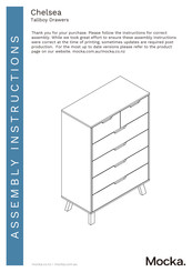 Mocka Chelsea Tallboy Drawers Assembly Instructions Manual