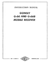 Gonset G-66B Instruction Manual