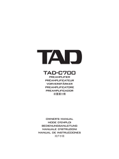 TAD TAD-C700 Owner's Manual