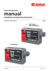 EHRLE Mat Cleaner 585914 Installation And Operating Instructions Manual