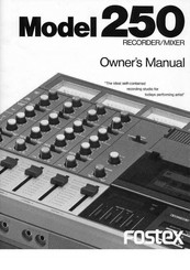 Fostex 250 Owner's Manual