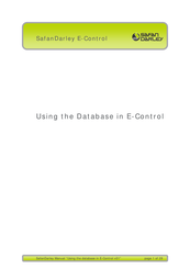 SafanDarley E-Control Instruction Manual