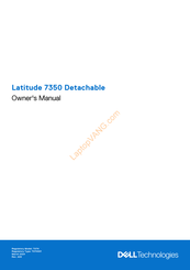 Dell Latitude 7350 Owner's Manual