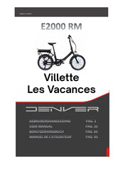 Denver Villette Les Vacances User Manual