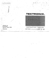 Tektronix P6015 Instruction Manual