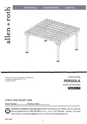 Allen + Roth TPPER2245 Manual