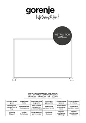 Gorenje IR1200W Instruction Manual