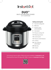 Instant Pot DUO60 Getting Started Manual