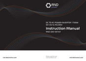 RND power RND 320-00161 Instruction Manual