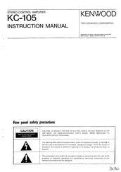 Kenwood KC-105 Instruction Manual