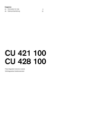 Gaggenau CU 421 100 Information For Use