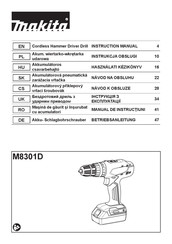 Makita M8301D Instruction Manual