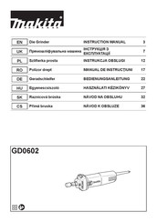 Makita GD0602 Instruction Manual