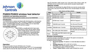 Johnson Controls PG9932 Installation And Operating Instructions Manual