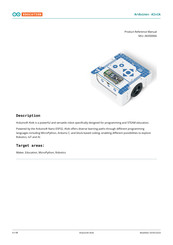 Arduino Alvik AKX00066 Product Reference Manual
