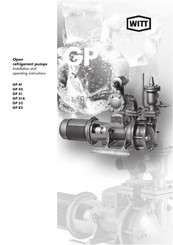 Witt GP 82 Installation And Operating Instructions Manual