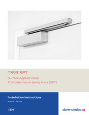 Dormakaba TS93 SPT Installation Instructions Manual