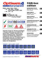 TecMate OptiMATE4 TM351 Instructions For Use Manual