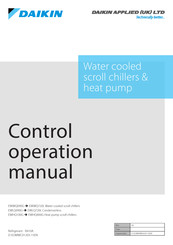 Daikin EWWQ-G/L Operation Manual
