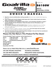 ESCALADE GOALRILLA B6100W Owner's Manual