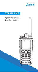Axiom AXP595 VHF Quick Start Manual