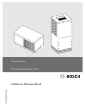 Bosch CE035 Installation And Maintenance Manual