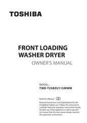 Toshiba TWD-T25BZU115MWM Owner's Manual
