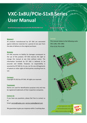 ICP DAS USA PCIe-S118/D2 User Manual