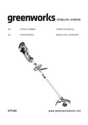 GreenWorks ST40L210 Operator's Manual