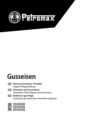 Petromax Gusseisen Care Instructions