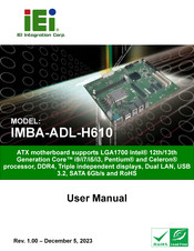 IEI Technology IMBA-ADL-H610 User Manual