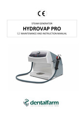 dentalfarm HYDROVAP PRO Maintenance And Instruction Manual