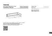 Toshiba MMD-UP0481HFP-E Installation Manual